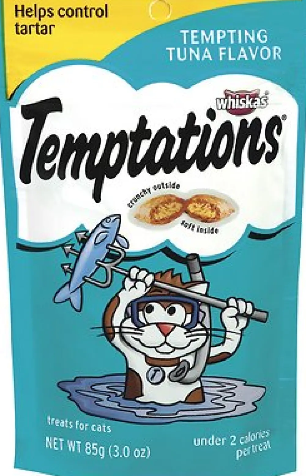 Temptations Crunchy Treats^Tempting Tuna Flavor Cat Treats, 3-oz