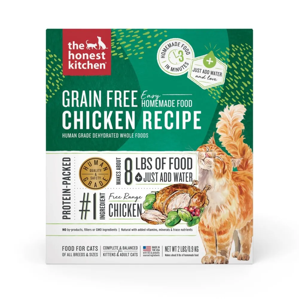 The Honest Kitchen Air-Dried & Dehydrated Food^Chicken Grain-Free Dehydrated Cat Food, 2-lb