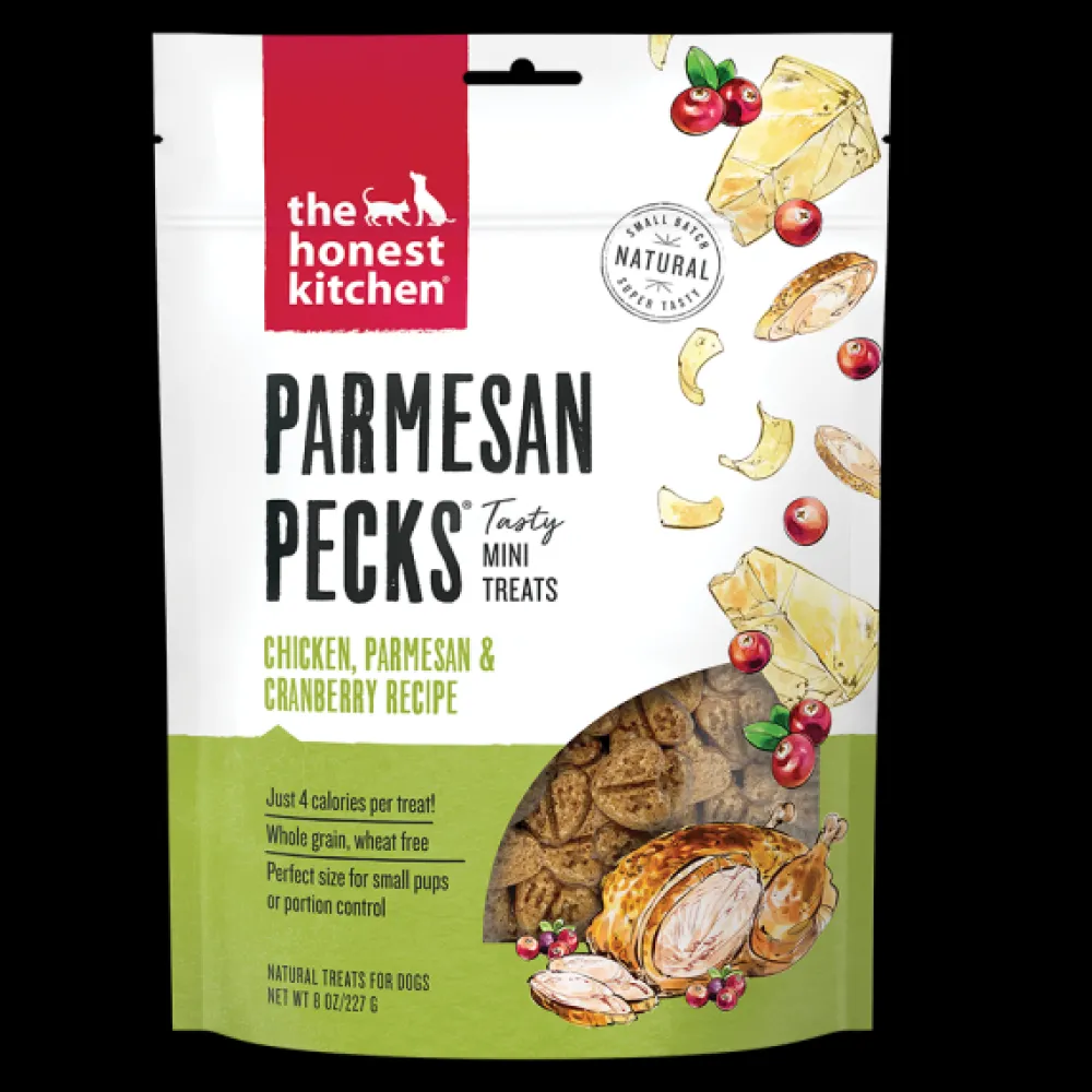 The Honest Kitchen Biscuits & Crunchy Treats^Parmesan Pecks Chicken, 8-oz
