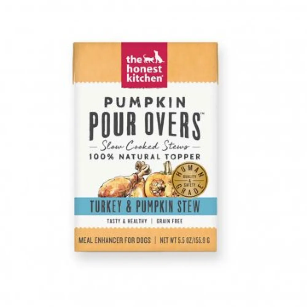 The Honest Kitchen Food Toppings^Pumpkin Pour Overs Turkey & Pumpkin Stew Dog Food Topper, 5.5-oz