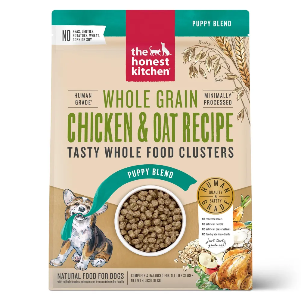 The Honest Kitchen Dry Food^Whole Food Clusters Chicken Puppy Dry Dog Food, 4-lb