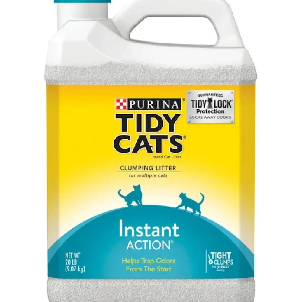 Tidy Cats Litter & Accessories | Litter & Accessories^Clumping Cat Litter Instant Action Immediate Odor Control for Multiple Cats, 20-lb jug