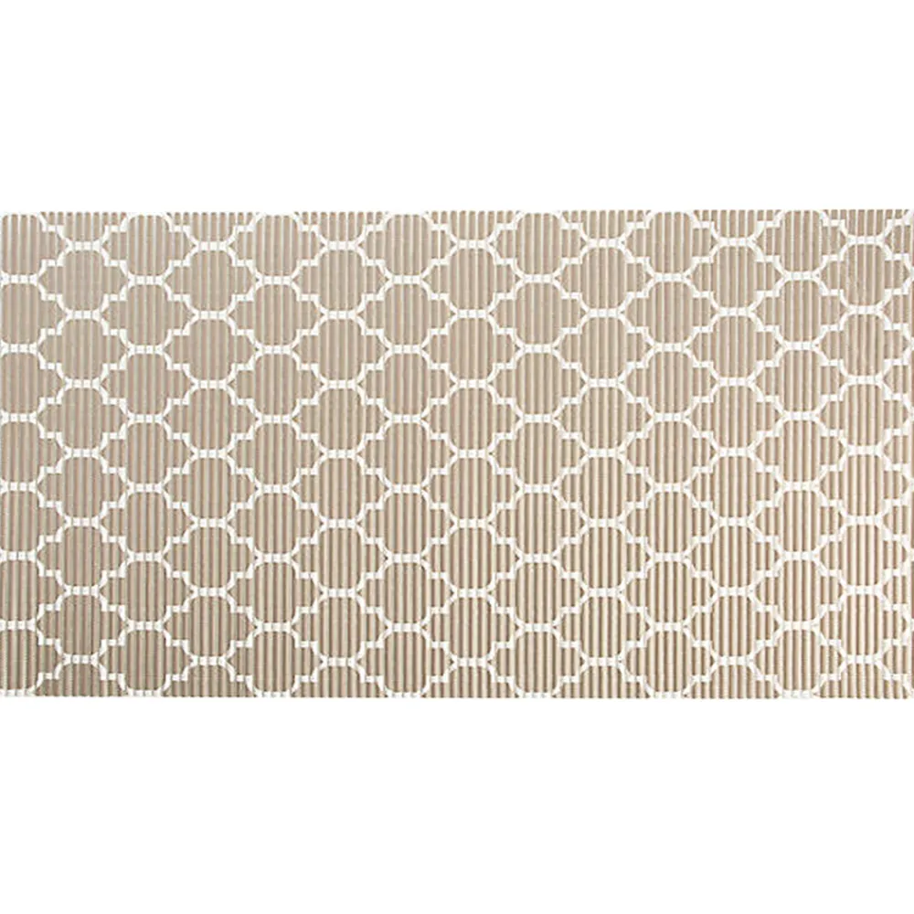 Time To Roar Litter & Accessories | Litter & Accessories^Original Ribbed Foam Litter Mat, Brown Trellis