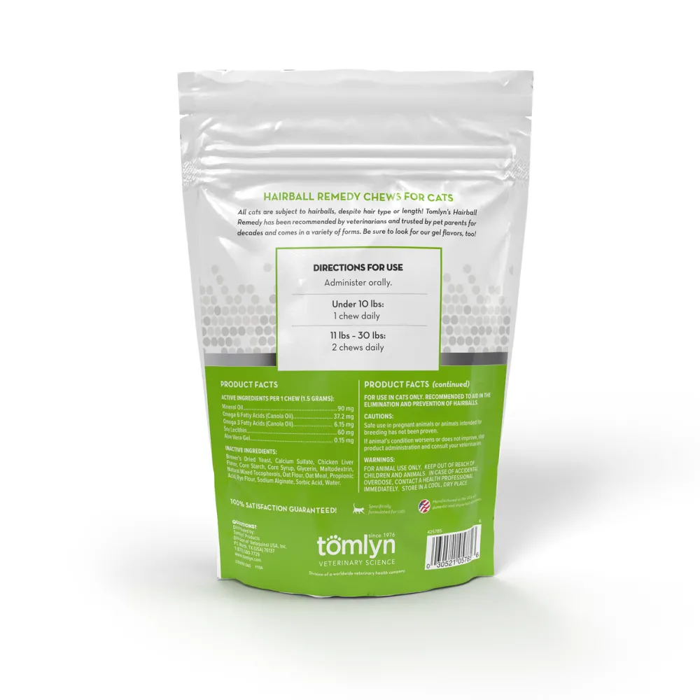 Tomlyn Healthcare | Healthcare^Laxatone Hairball Remedy Chicken Flavor Cat Chews, 60-count