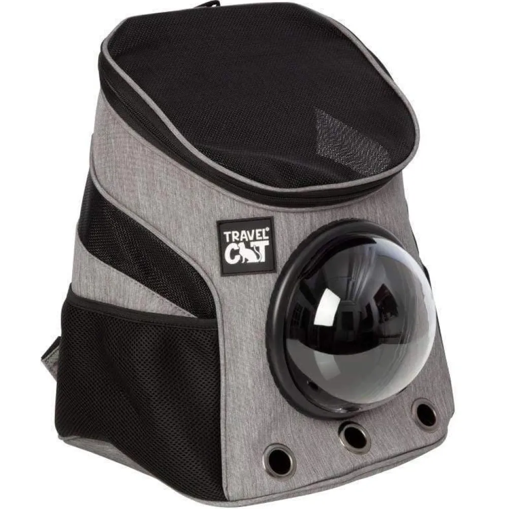 Travel Cat Carriers & Travel | Carriers & Travel^The Fat Cat Backpack for Mini Cats, Heather Grey