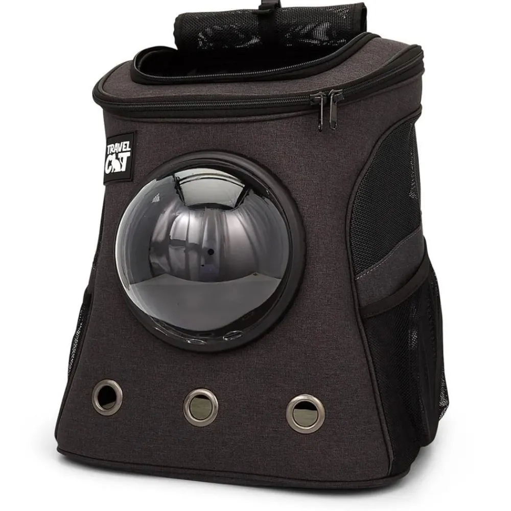 Travel Cat Carriers & Travel | Carriers & Travel^The Fat Cat Large Cat Backpack, Charcoal