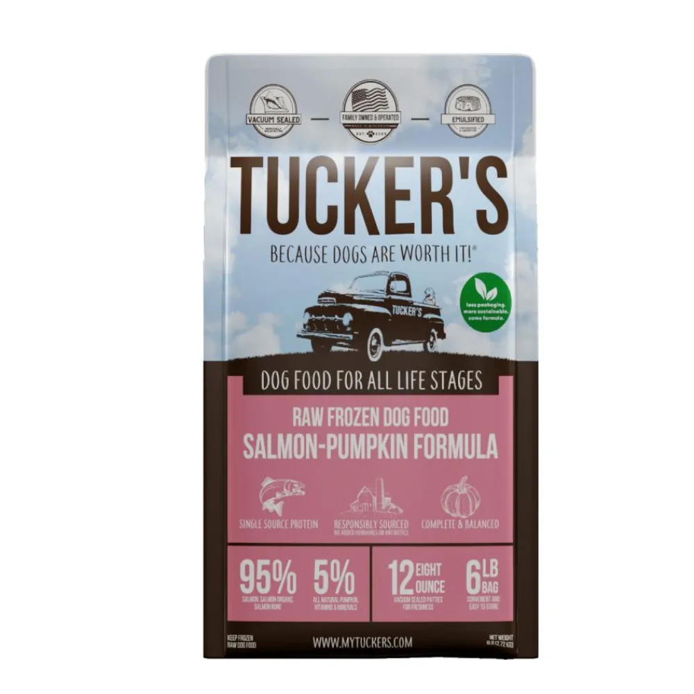 Tucker's Frozen Food^Complete & Balanced Salmon & Pumpkin Raw Frozen Dog Food, 6-lb