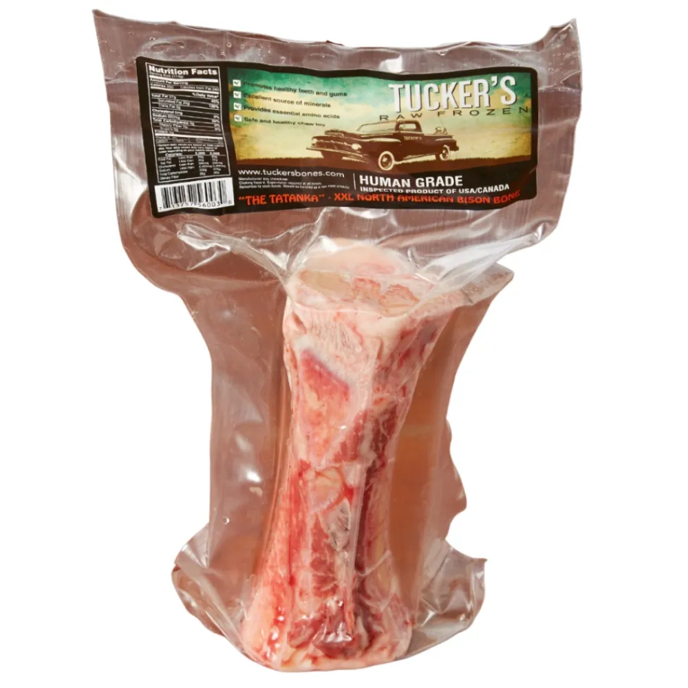 Tucker's Frozen Food^Raw Frozen Tatanka Bison Bones Food for Dogs, XX-Large, 1-pack