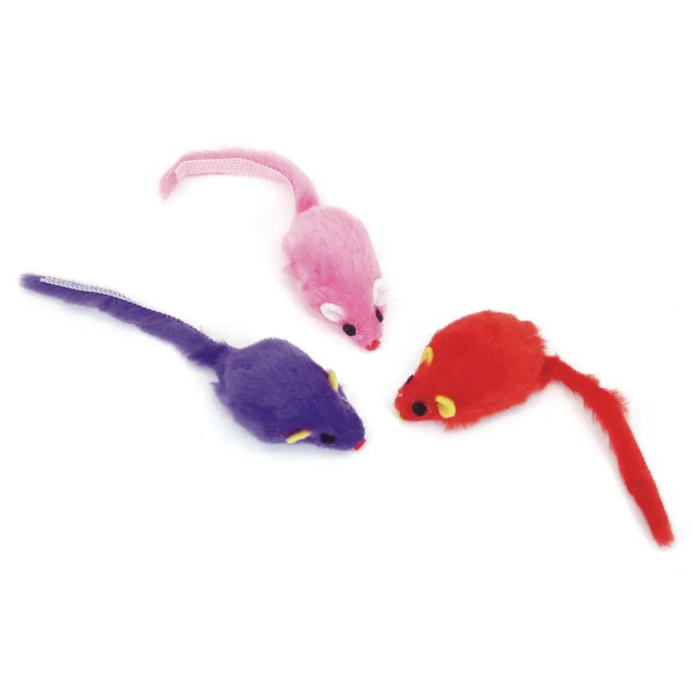 Turbo By Coastal Toys | Toys^Turbo Mice Cat Toy, Assorted Colors, 3-pk