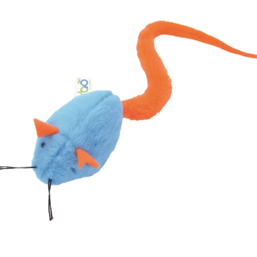 Turbo By Coastal Toys | Toys^Turbo Tail Belly Rattle Mouse, Catnip Toy