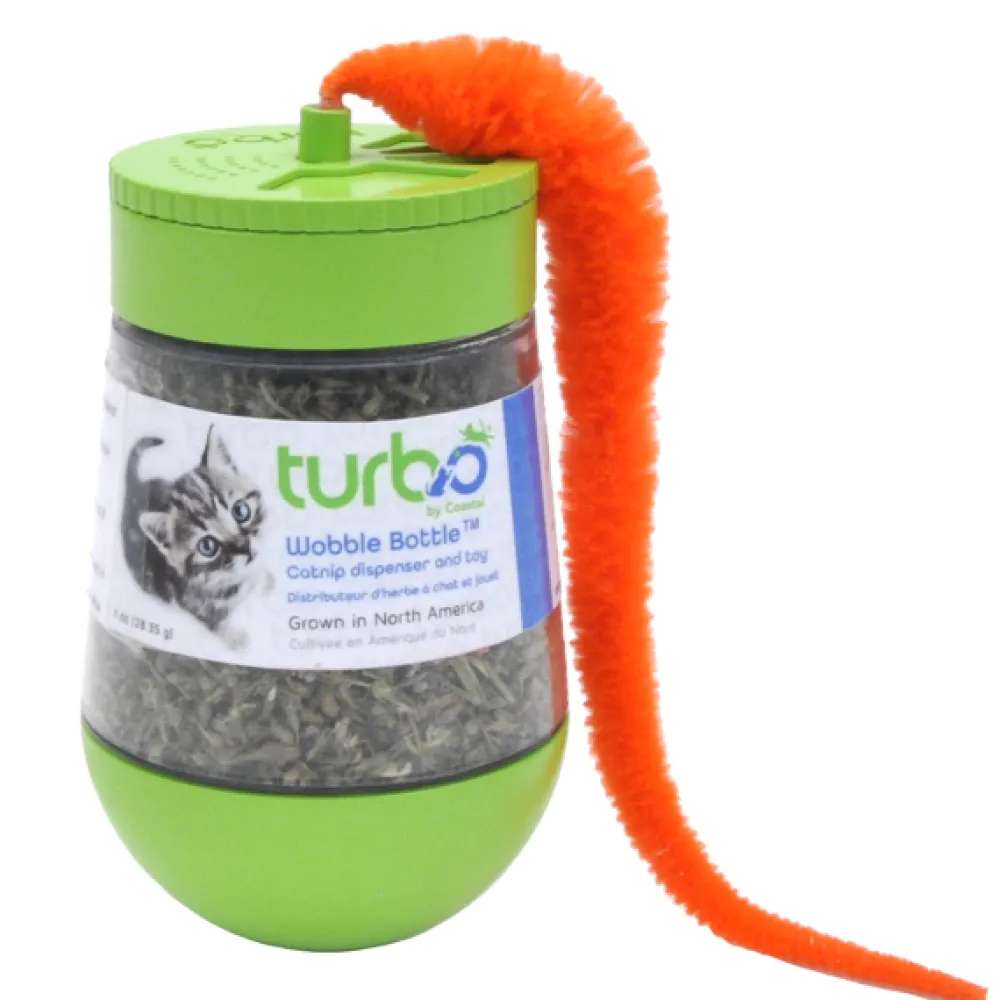 Turbo By Coastal Toys | Toys^Turbo Wobble Bottle Catnip Cat Toy, 1-oz