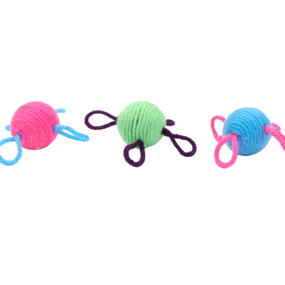 Turbo By Coastal Toys | Toys^Turbo Wool Balls Cat Toy, Assorted Colors