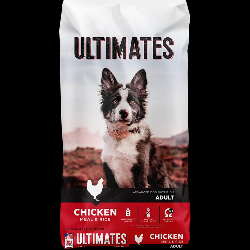Ultimates Dry Food^Adult Chicken & Rice Dry Dog Food, 5-lb