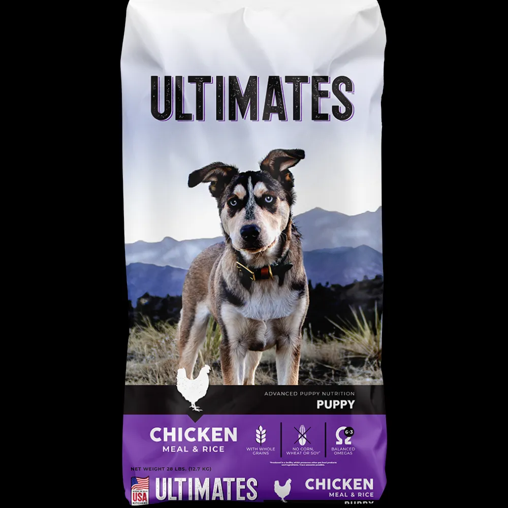 Ultimates Dry Food^Puppy Chicken & Rice Dry Dog Food, 5-lb