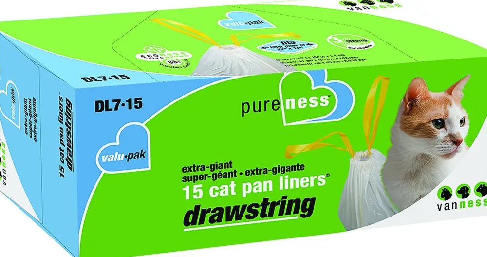 Van Ness Litter & Accessories | Litter & Accessories^Drawstring Cat Pan Liners,Giant, 8 count, Giant, 8 count