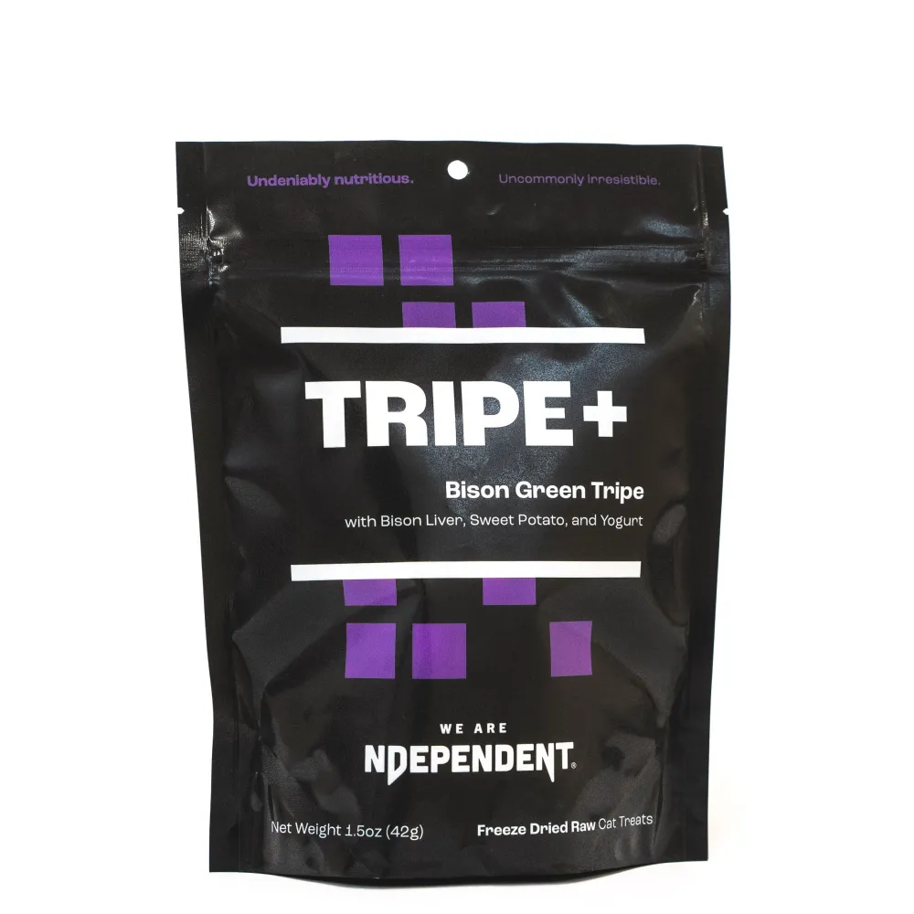 We Are Ndependent Freeze-Dried Treats^TRIPE+ Bison Green Tripe Freeze-Dried Cat Treats, 1.5-oz
