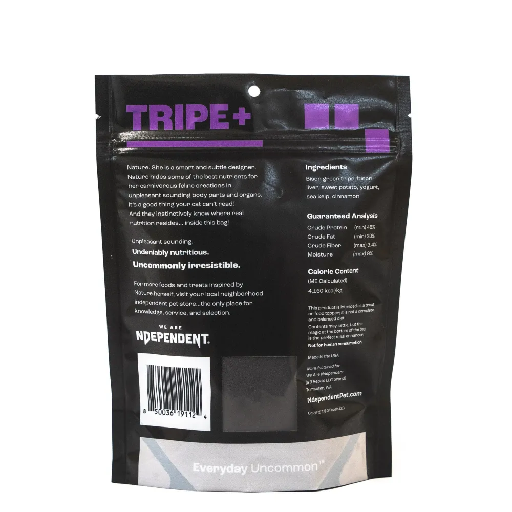 We Are Ndependent Freeze-Dried Treats^TRIPE+ Bison Green Tripe Freeze-Dried Cat Treats, 1.5-oz