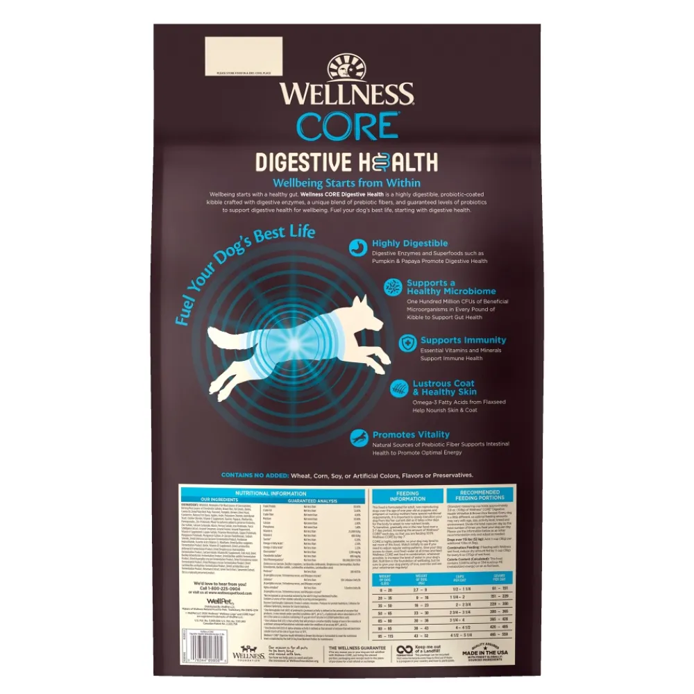 Wellness Dry Food^CORE Digestive Health Whitefish Recipe Dry Dog Food, 22-lb