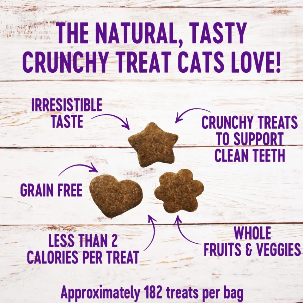 Wellness Crunchy Treats^Kittles Grain-Free Chicken & Cranberries Crunchy Cat Treats, 2-oz