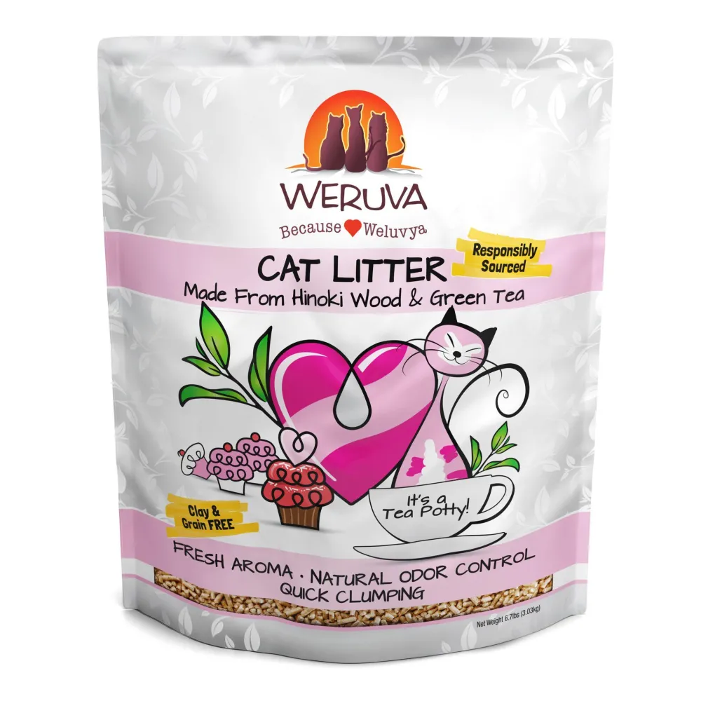 Weruva Litter & Accessories | Litter & Accessories^with Hinoki Wood & Green Tea Cat Litter, 6.7-lb
