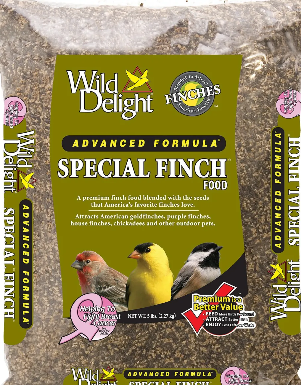 Wild Delight Finch & Canary^Special Finch Bird Food, 5-lb