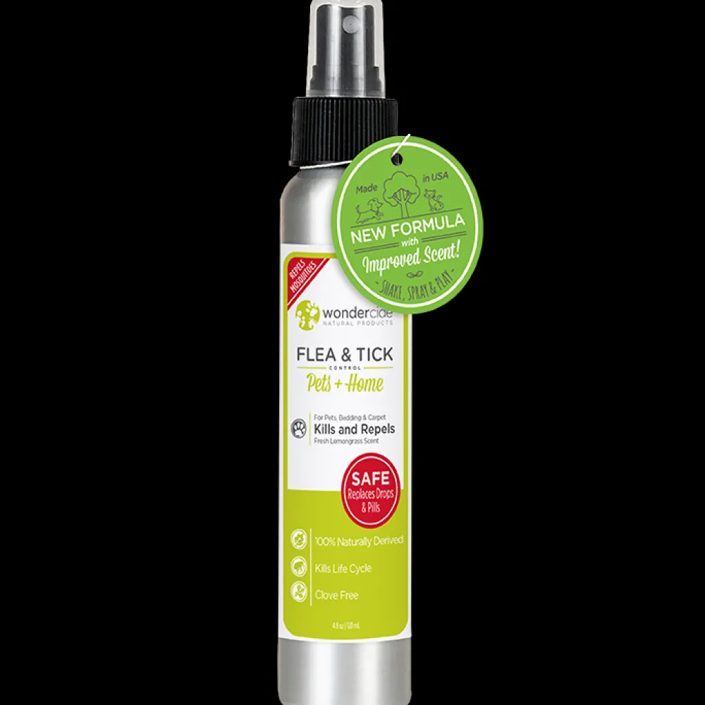 Wondercide Flea & Tick | Flea & Tick^'FLEA & TICK' Natural Flea, Tick & Mosquito Control for Dogs, Cats & Home - Lemongrass Scent, 4-oz