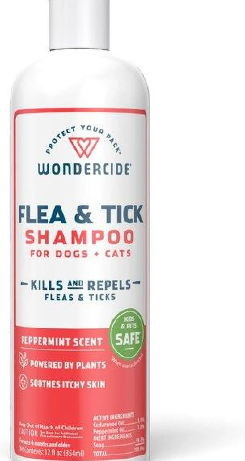Wondercide Grooming | Grooming^Flea & Tick Peppermint Scent Dog & Cat Shampoo, 12-oz