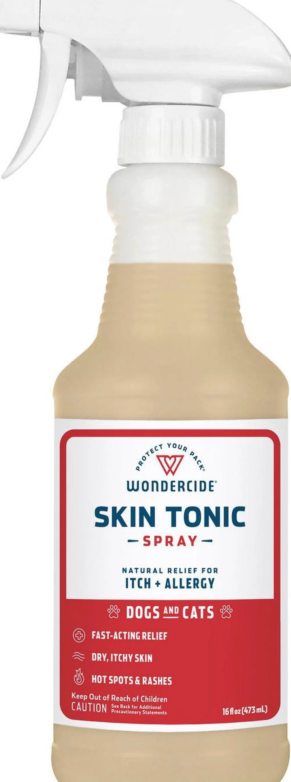 Wondercide Grooming | Grooming^Skin Tonic Itch + Allergy Relief Pet Spray, 16-oz