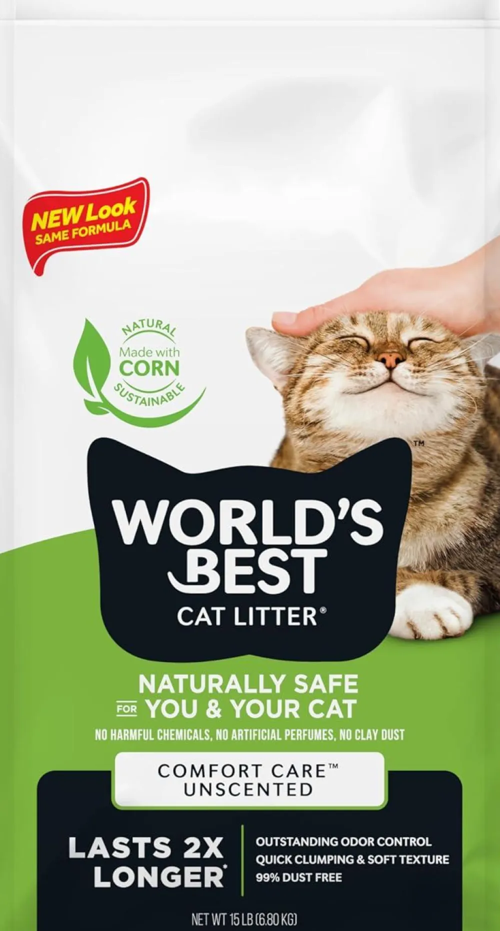 World's Best Litter & Accessories | Litter & Accessories^Comfort Care Unscented Clumping Cat Litter, 15-lb