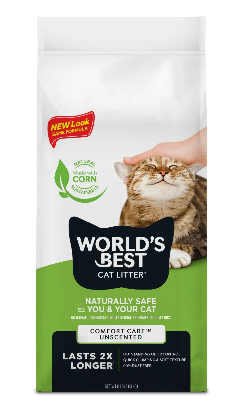 World's Best Litter & Accessories | Litter & Accessories^Comfort Care Unscented Clumping Cat Litter, 8-lb