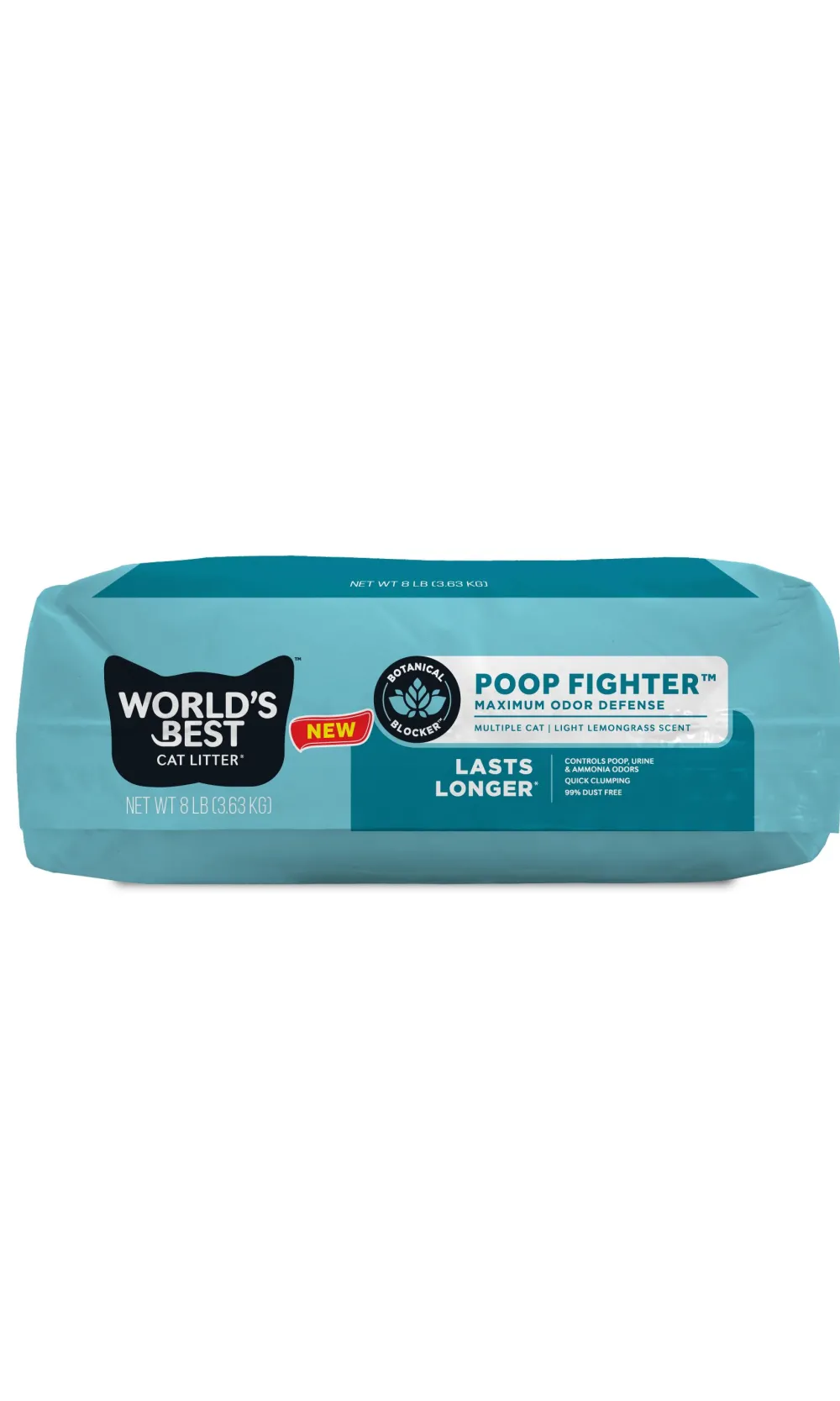 World's Best Litter & Accessories | Litter & Accessories^Poop Fighter Maximum Odor Defense Scented Clumping Cat Litter, 8-lb