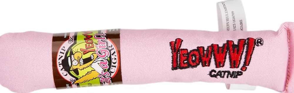 Yeowww! Toys | Toys^It's a Girl Cigar Catnip Cat Toy, Pink