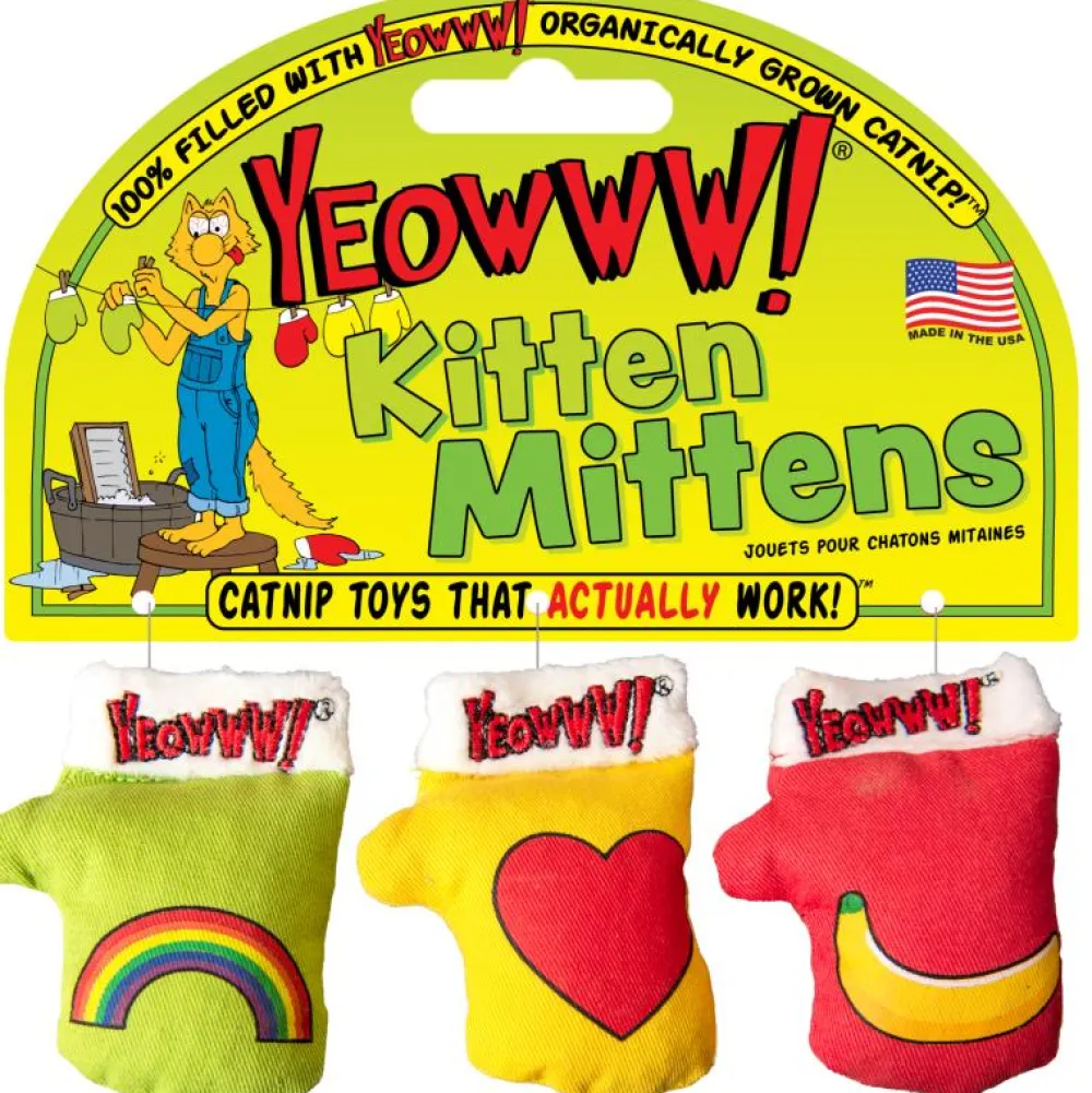 Yeowww! Toys | Toys^Kitten Mittens Catnip Cat Toy, 3-pk