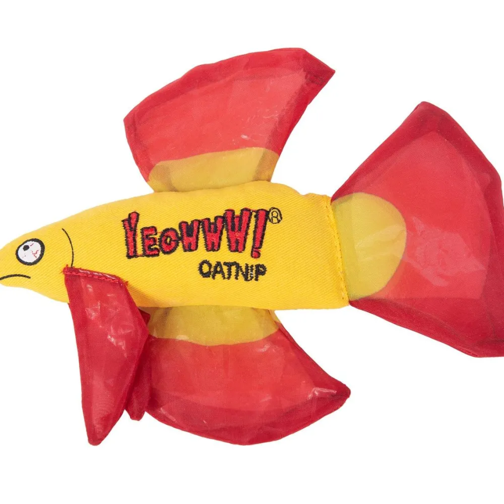 Yeowww! Toys | Toys^Mo Betta Fish Cat Toy, Red, 6.5-in