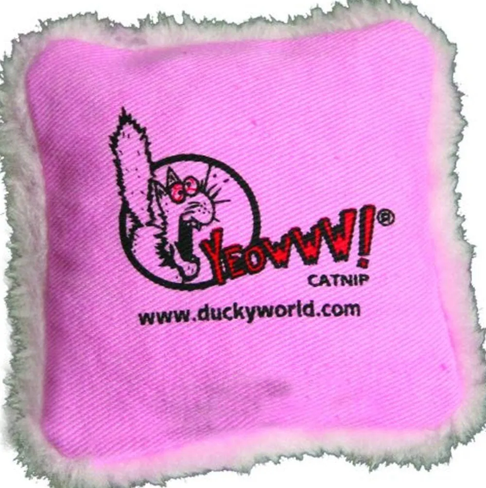 Yeowww! Toys | Toys^Pillow Catnip Cat Toy, Pink, 2.5-in