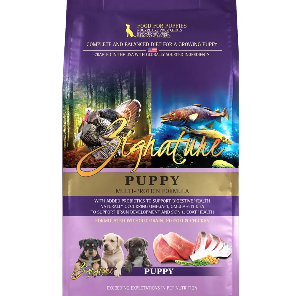 Zignature Dry Food^Puppy Formula Grain-Free Dry Dog Food, 4-lb