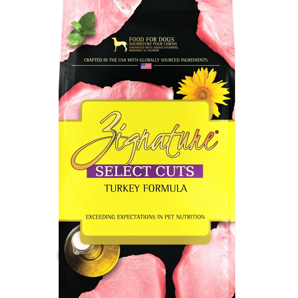 Zignature Dry Food^Select Cuts Turkey Formula Dry Dog Food, 4-lb