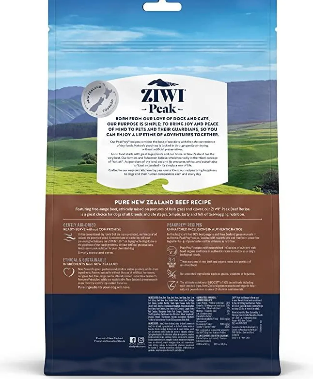 Ziwi Air-Dried & Dehydrated Food^Peak Beef Recipe Air-Dried Dog Food, 16-oz | 454-g