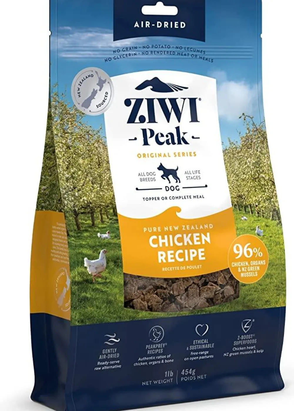 Ziwi Air-Dried & Dehydrated Food^Peak Chicken Recipe Air-Dried Dog Food, 16-oz | 454-g