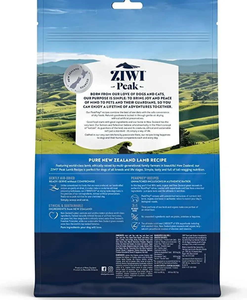 Ziwi Air-Dried & Dehydrated Food^Peak Lamb Recipe Air-Dried Dog Food, 16-oz | 454-g