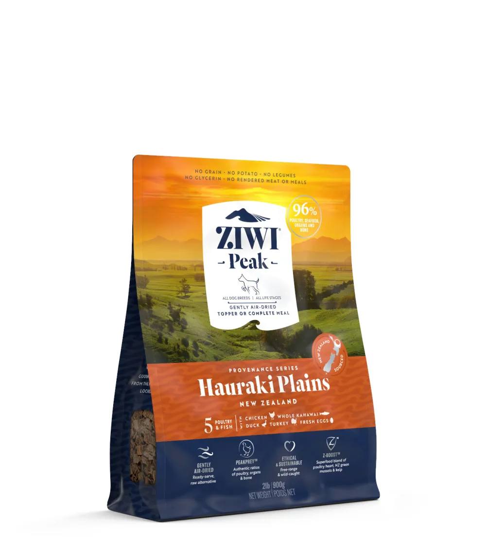 Ziwi Air-Dried & Dehydrated Food^Peak Provenance Air-Dried Dog Food Hauraki Plains Recipe, 2-lb | 900-g (**)
