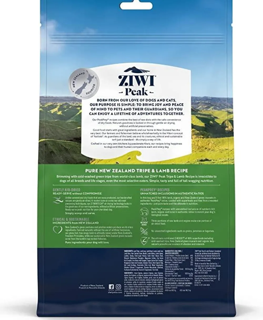 Ziwi Air-Dried & Dehydrated Food^Peak Tripe & Lamb Recipe Air-Dried Dog Food, 16-oz | 454-g