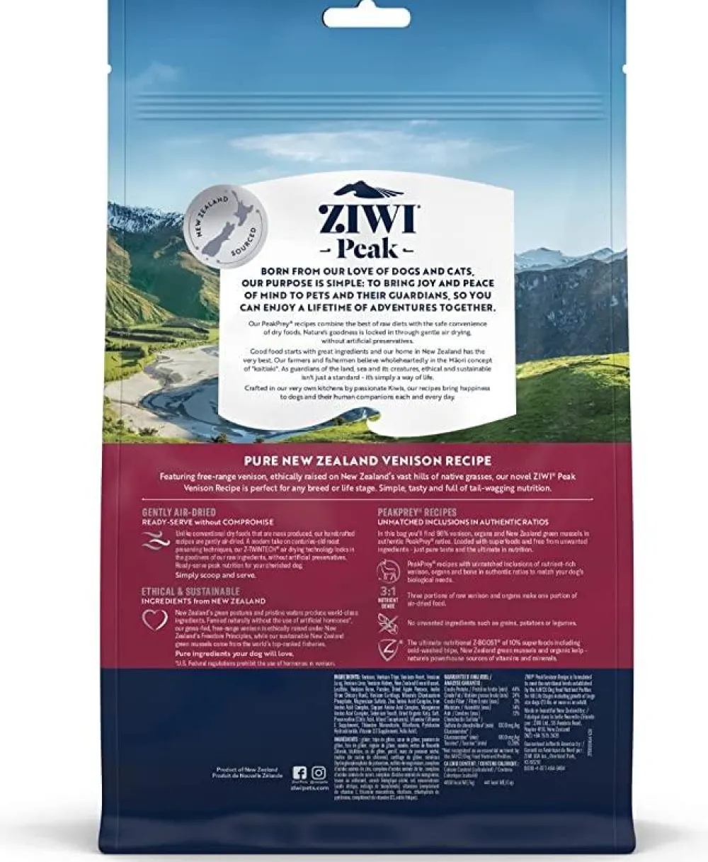 Ziwi Air-Dried & Dehydrated Food^Peak Venison Recipe Air-Dried Dog Food, 16-oz | 454-g