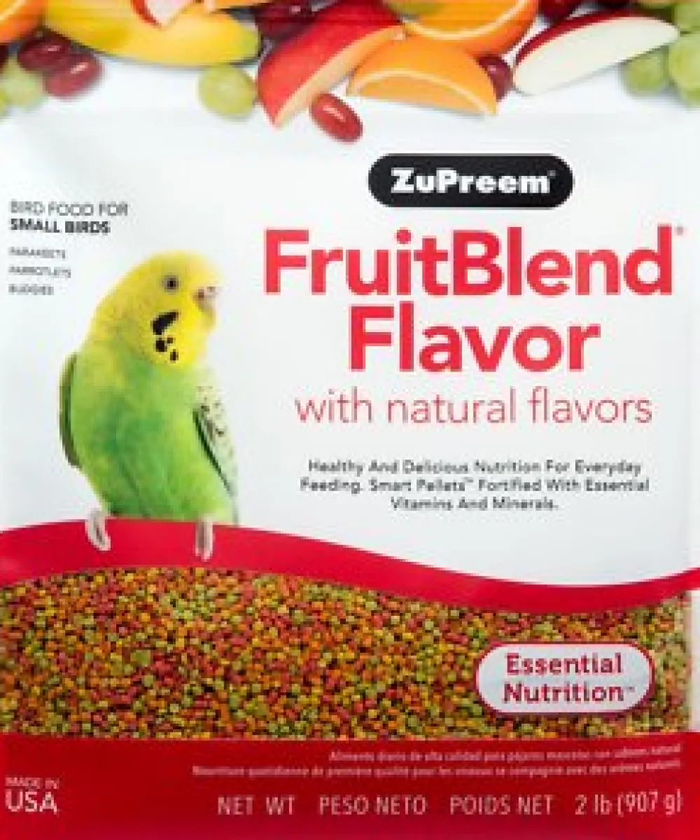 Zupreem Parakeet^FruitBlend with Natural Fruit Flavors Small Bird Food, 2-lb