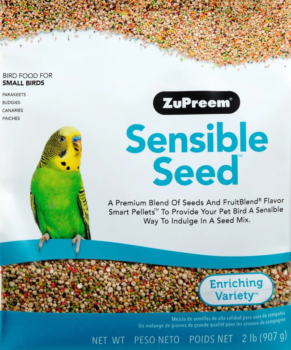 Zupreem Parakeet^Sensible Seed Enriching Variety Small Bird Food, 2-lb